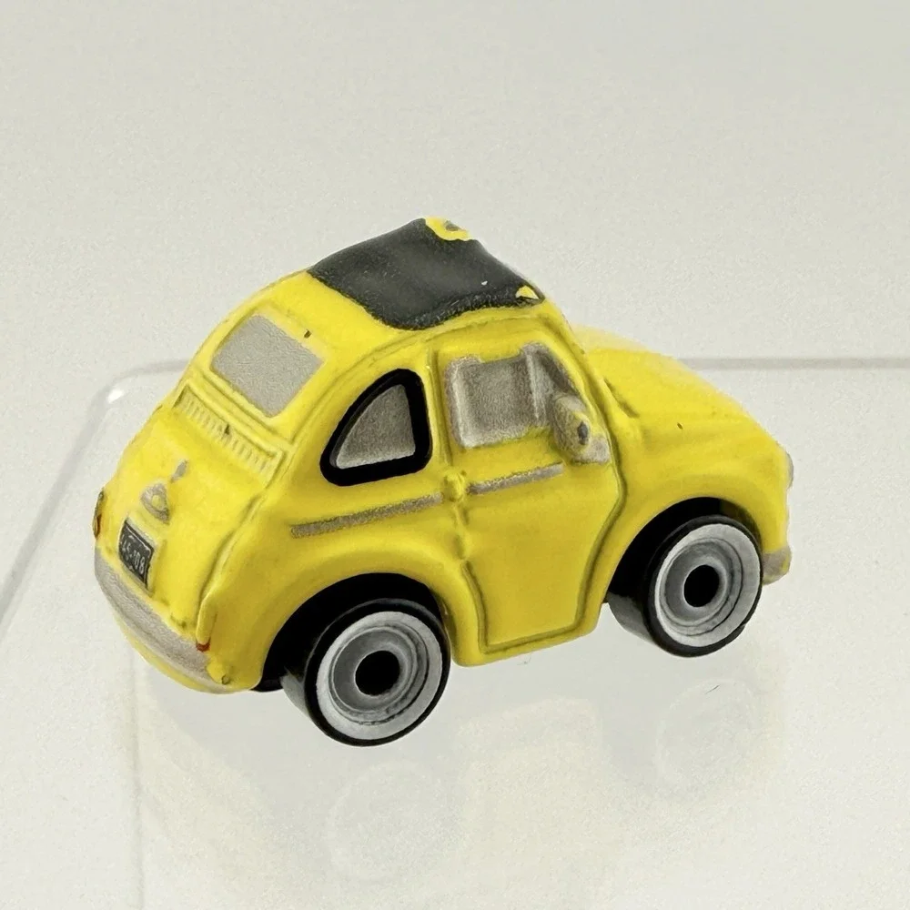 Disney Pixar Cars Mini Racers Luigi 2016 Mattel Diecast Car FBG86 Yellow Fiat